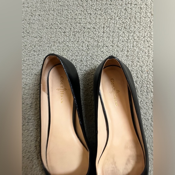 COLE HAAN Pointy Patent Leather Ballet Flat Shoe Ballerina Classic Minimalist xo - Picture 6 of 7